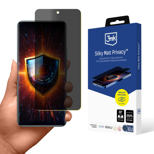 3mk ochranná folie Silky Matt Privacy pro Redmi Note 15 Pro 4G
