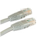 Patch kabel Cat5E, UTP - 0,5m, šedý (prodej po 10 ks)