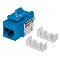 Intellinet Cat5e Keystone Jack, UTP, Blue, Punch-down