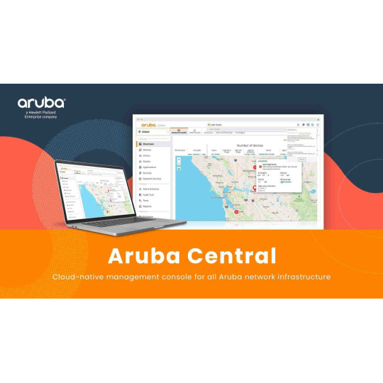 Aruba Central WLAN Gateway Foundation 10 year Subscription E-STU