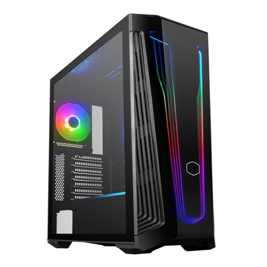 Cooler Master case MasterBox 540, Mid Tower, ATX, USB3.2, USB-C, bez zdroje, průhledná bočnice, černá