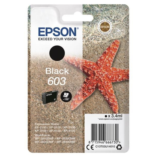 EPSON ink čer Singlepack "Hvězdice" Black 603 Ink