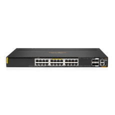 HPE Aruba Networking CX 6300M 24p Smart Rate 1G/2.5G/5G/10G Class6 PoE 2p 50G 2p 25G Switch