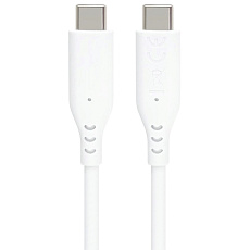PREMIUMCORD Kabel USB-C na USB-C, 60W, 480Mbps, silikonový, bílý, 1,5m PREMIUMCORD Kabel USB-C na USB-C, 60W, 480Mbps, silikonový, bílý, 1,5m