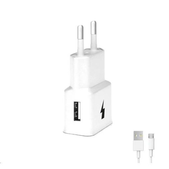 WG - Síťová nabíječka 1x USB-A, Quick Charge 3.0, 5V-9V-12V + kabel USB-A na Micro USB, white WG - Síťová nabíječka 1x USB-A, Quick Charge 3.0, 5V-9V-12V + kabel USB-A na Micro USB, white