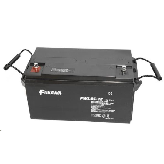 Baterie - FUKAWA FWL 65-12 (12V/65 Ah - M6), životnost 10let