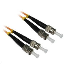 Duplexní patch kabel MM 50/125, OM2, ST-ST, LS0H, 1m