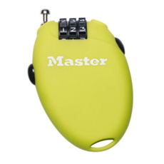 Master Lock Zatahovací kabelový zámek 4603EURD - zelený Master Lock Zatahovací kabelový zámek 4603EURD - zelený