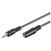 PREMIUMCORD Kabel audio 3,5mm Jack - Jack prodlužovací 5m (M/F, stereo)