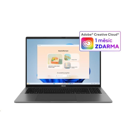 ASUS NTB Vivobook S16 (S3607CA-RP005W), Ultra 7 255H, 16" 1920 x 1200, 16GB, 1TB SSD, Intel, W11 Home, Matte Gray