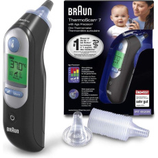 Braun IRT 6520 ThermoScan 7 bezdotykový teploměr, digitální, ušní, paměť na 9 měření, černá Braun IRT 6520 ThermoScan 7 bezdotykový teploměr, digitální, ušní, paměť na 9 měření, černá