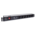 Intellinet 19" 1.5U Rackmount 6-Way Power Strip - German Type, rozvodný panel, 6x DE zásuvka, 3m kabel,přepěťová ochrana