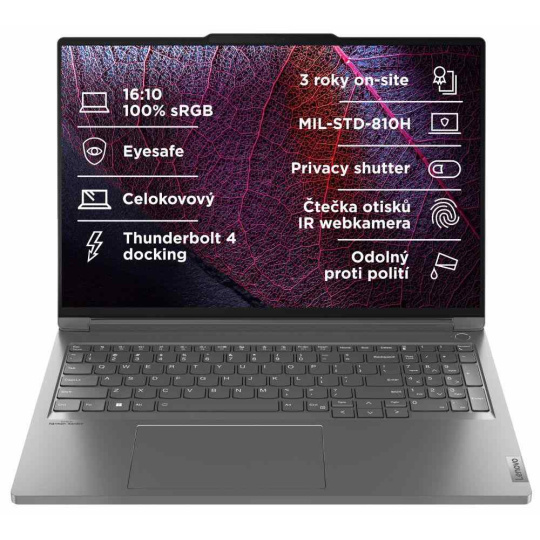 LENOVO NTB ThinkBook 16p G5 - i7-14650HX,16" WQXGA,32GB,1TBSSD,RTX4060 8GB,FHD+IRcam,W11P