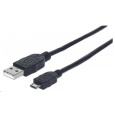 MANHATTAN Hi-Speed USB Device Cable, Type-A Male / Micro-B Male, 3m, black