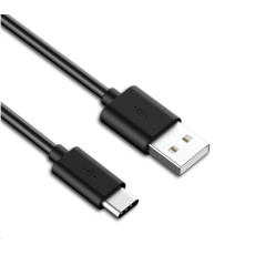 PremiumCord Kabel USB 3.1 C/M - USB 2.0 A/M, rychlé nabíjení proudem 3A, 1m, černá