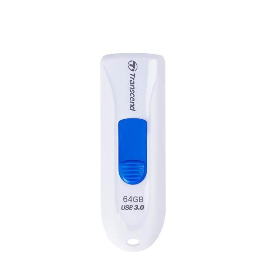 TRANSCEND Flash Disk 64GB JetFlash®790, USB 3.1 (R:90/W:30 MB/s) bílá/modrá