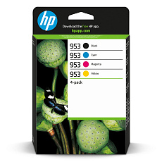 HP 953 CMYK Original Ink Cartridge 4-Pack (700 / 700 / 700 / 1,000 pages) HP 953 CMYK Original Ink Cartridge 4-Pack (700 / 700 / 700 / 1,000 pages)