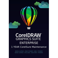 2x CorelDRAW Graphics Suite Enterprise License (includes 1 Yr CorelSure Maintenance)(1-4) EN/DE/FR/ES/BR/IT/CZ/PL/NL
