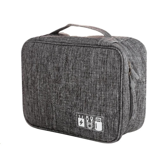 WG - Cestovní pouzdro na elektroniku / 24 x 17 x 9cm / grey
