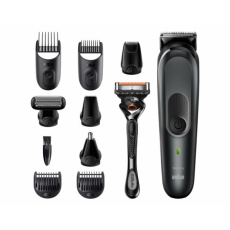 Braun MGK7321 multifunkční zastřihovač, vlasy, vousy, chloupky, voděodolný + Gillette Fusion ProGlide