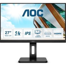 BAZAR - AOC MT IPS LCD WLED 27" U27P2CA - IPS panel, 3840x2160, 2xHDMI, DP. USB-C, USB, repro, pivot - Poškozený obal (K