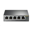 TP-Link switch TL-SF1005P (5x100Mb/s, 4xPoE+, 67W, fanless)