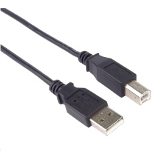 PREMIUMCORD Kabel USB 2.0 A-B propojovací 1m, barva černá