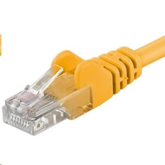 PREMIUMCORD Patch kabel UTP RJ45-RJ45 CAT5e 7m žlutá