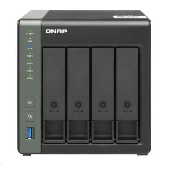 QNAP TS-431KX-2G NAS pro 4 disky (4C/AL-214/1,7GHz/2GBRAM/4xSATA/2xGbE/1xSFP+/3xUSB3.2)