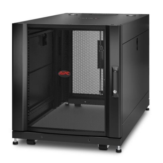 APC NetShelter SX 12U Server Rack Enclosure 600mm x 1070mm w/ Sides Black Shock Packaging