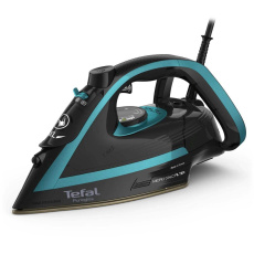 BAZAR - Tefal Puregliss FV8066E0 napařovací žehlička, 3000 W, anti-drip, rychlé nahřátí, tyrkysová - Poškozený obal