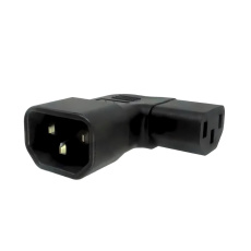 Adaptér úhlový na stranu IEC C13 na IEC C14 napětí 230V, 10A Adaptér úhlový na stranu IEC C13 na IEC C14 napětí 230V, 10A