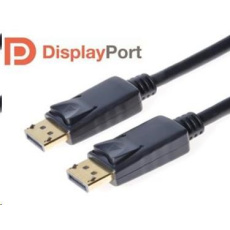 PREMIUMCORD DisplayPort 1.2 přípojný kabel M/M, zlacené konektory, 2m