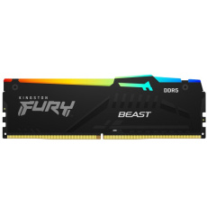 KINGSTON DIMM DDR5 64GB (Kit of 4) 5200MT/s CL40 FURY Beast RGB XMP