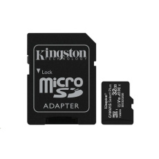 Kingston MicroSDHC karta 32GB Canvas Select Plus 100R A1 C10 Card + SD adaptér