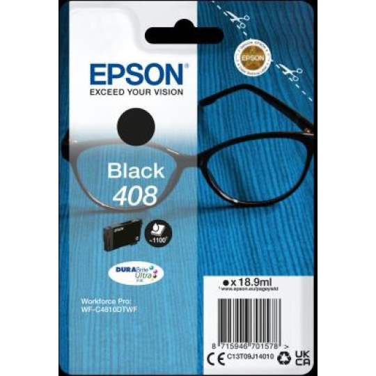 EPSON ink Black 408 DURABrite Ultra Ink