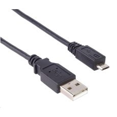 PREMIUMCORD Kabel USB 2.0 A-Micro B propojovací. 2m (černý)