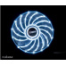 AKASA ventilátor Vegas 120x120x25mm, 1200RPM podsvícený, 15xLED, bílý