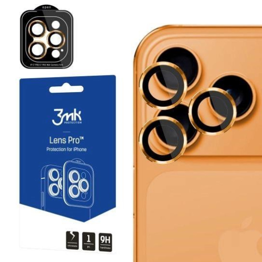 3mk Lens Protection Pro pro Apple iPhone 17 Pro /17 Pro Max Orange 3mk Lens Protection Pro pro Apple iPhone 17 Pro /17 Pro Max Orange