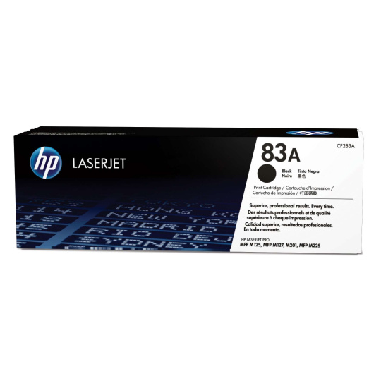 HP 83A Black LJ Toner Cart, CF283A (1,500 pages)