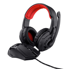 TRUST Sada sluchátka + myš BASICS 2-IN-1 GAMING SET WITH HEADSET & MOUSE