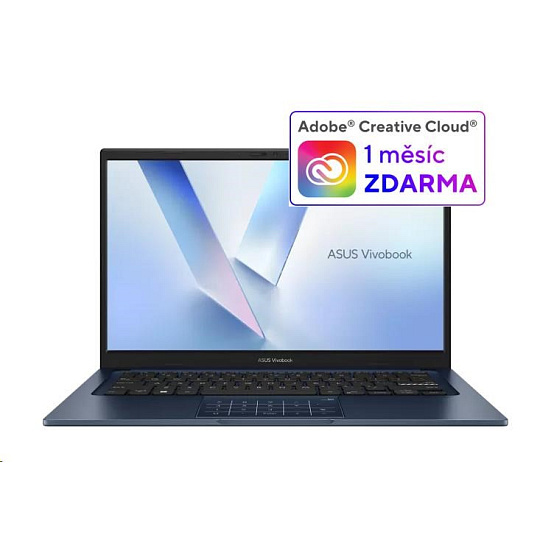 ASUS NTB Vivobook 14 (X1404VA-EB1578W), Core 5 120U, 15.6" 1920 x 1080, 8GB, 512GB SSD, Intel, W11 Home, Blue
