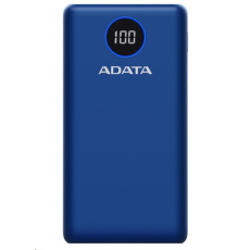 ADATA PowerBank P20000QCD - externí baterie pro mobil/tablet 20000mAh, 2,1A, modrá (74Wh)