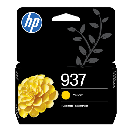HP 937 Yellow Original Ink Cartridge (800 pages)