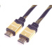 PREMIUMCORD Kabel HDMI 2.0 High Speed + Ethernet kabel HQ, zlacené konektory, 0,5m