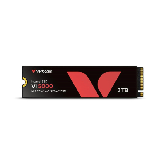 VERBATIM SSD Vi5000 Internal PCIe NVMe M.2 SSD 2TB , W 4300/ R 5000 MB/s VERBATIM SSD Vi5000 Internal PCIe NVMe M.2 SSD 2TB , W 4300/ R 5000 MB/s