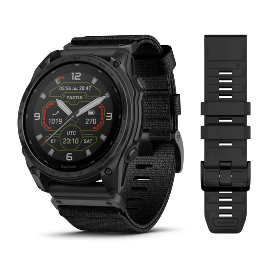 Garmin - Tactix 8 51mm Solar Sapphire DLC Titanium Black, EU Garmin - Tactix 8 51mm Solar Sapphire DLC Titanium Black, EU