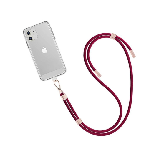 WG - Crossbody lace strap/transparent/burgundy WG - Crossbody lace strap/transparent/burgundy