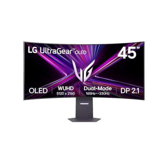 LG MT OLED LCD LED 44.5" 45GX950A - OLED panel, 5120x2160, 2xHDMI, DP, USB 3.0, USB-C, repro, nast vyska, zakriven LG MT OLED LCD LED 44.5" 45GX950A - OLED panel, 5120x2160, 2xHDMI, DP, USB 3.0, USB-C, repro, nast vyska, zakriven