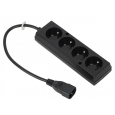 Prodlužovací přívod 4x230V pro UPS (IEC320-C14), 30cm Prodlužovací přívod 4x230V pro UPS (IEC320-C14), 30cm